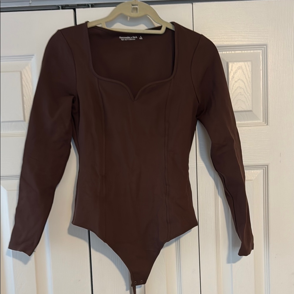 Abercrombie and Fitch Brown Long Sleeve Bodysuit. Worn one time